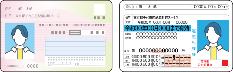 身分証明書のイラスト