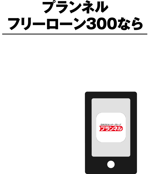 プランネルフリーローン300なら申込から契約まで全部スマホで手続き完了！！